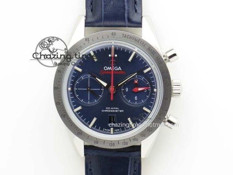 0720 Cozy Speedmaster Racing Master SS HKF Best Edition Black White Dial on SS Bracelet A 7807